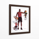 Jordan and the Looney Tunes | Cuadro decorativo de Canvas Lab