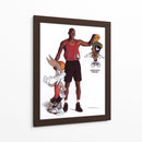 Jordan and the Looney Tunes | Cuadro decorativo de Canvas Lab