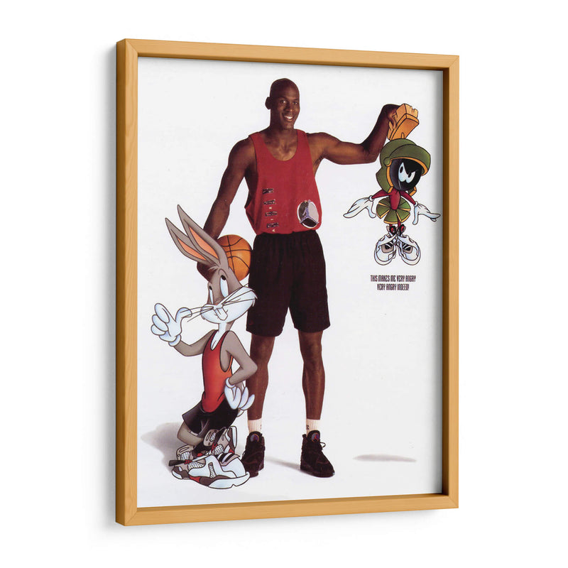 Jordan and the Looney Tunes | Cuadro decorativo de Canvas Lab