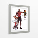 Jordan and the Looney Tunes | Cuadro decorativo de Canvas Lab