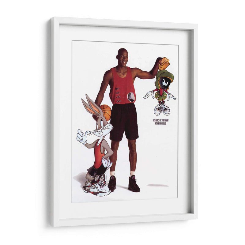 Jordan and the Looney Tunes | Cuadro decorativo de Canvas Lab