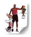 Jordan and the Looney Tunes | Cuadro decorativo de Canvas Lab