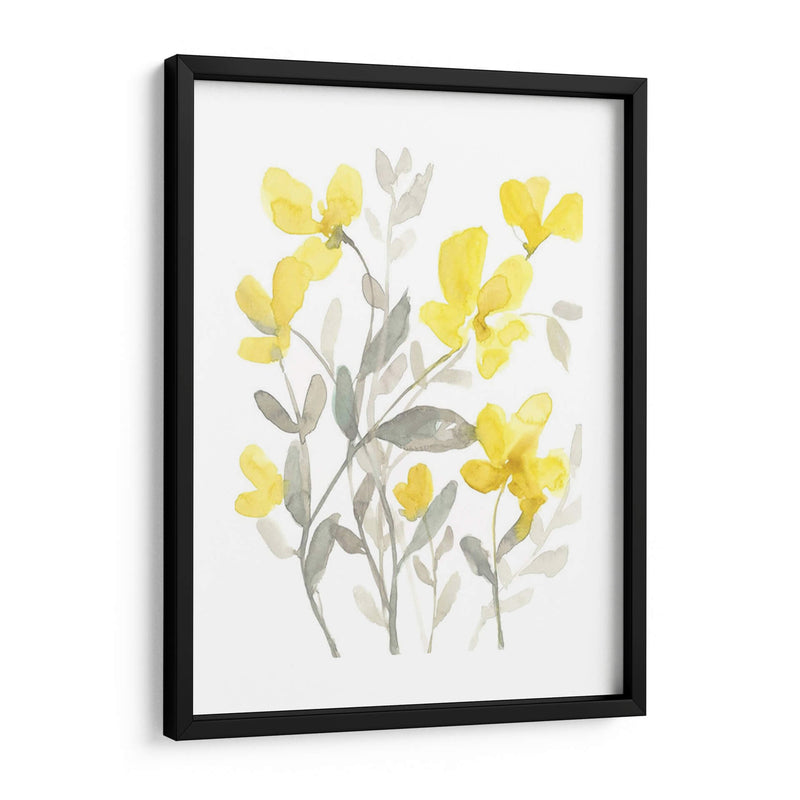 Jardín Amarillo Y Gris Ii - Jennifer Goldberger | Cuadro decorativo de Canvas Lab