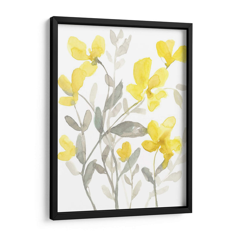 Jardín Amarillo Y Gris Ii - Jennifer Goldberger | Cuadro decorativo de Canvas Lab