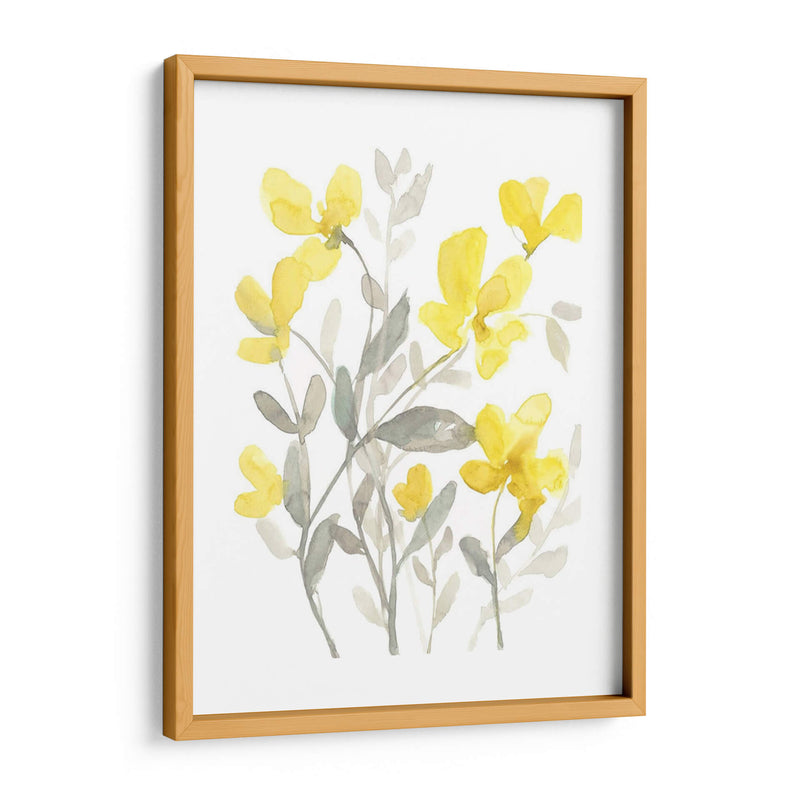 Jardín Amarillo Y Gris Ii - Jennifer Goldberger | Cuadro decorativo de Canvas Lab