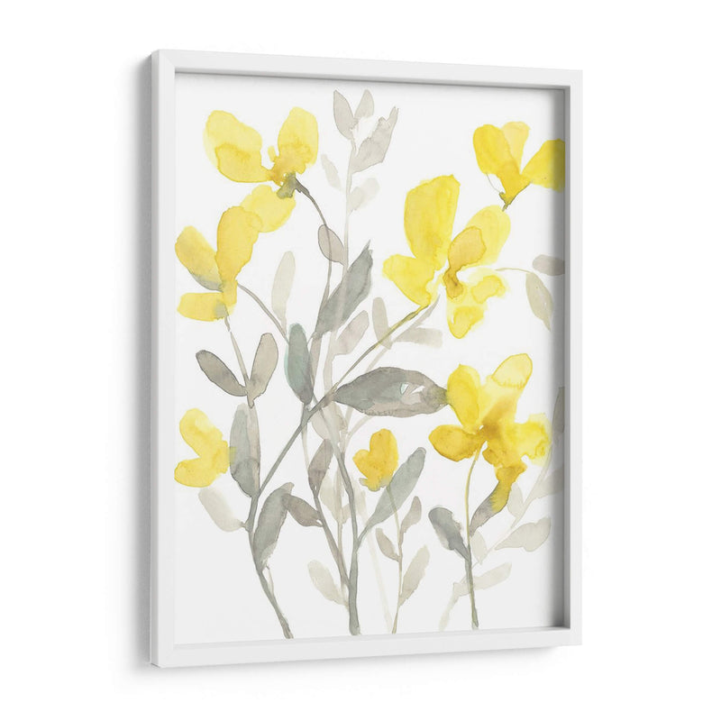 Jardín Amarillo Y Gris Ii - Jennifer Goldberger | Cuadro decorativo de Canvas Lab