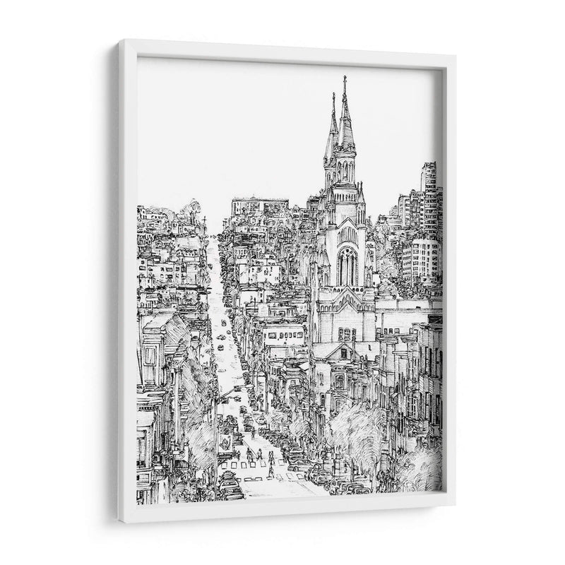 Ciudad En Blanco Y Negro Iv - Melissa Wang | Cuadro decorativo de Canvas Lab