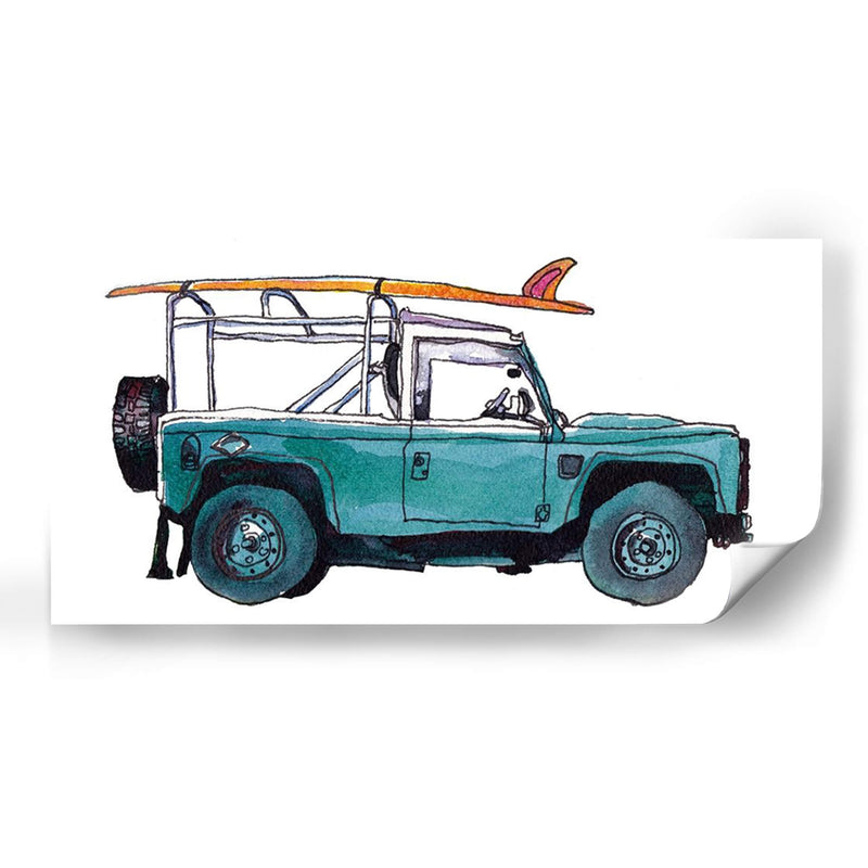 Coche De Surf I - Scherrer Finch | Cuadro decorativo de Canvas Lab