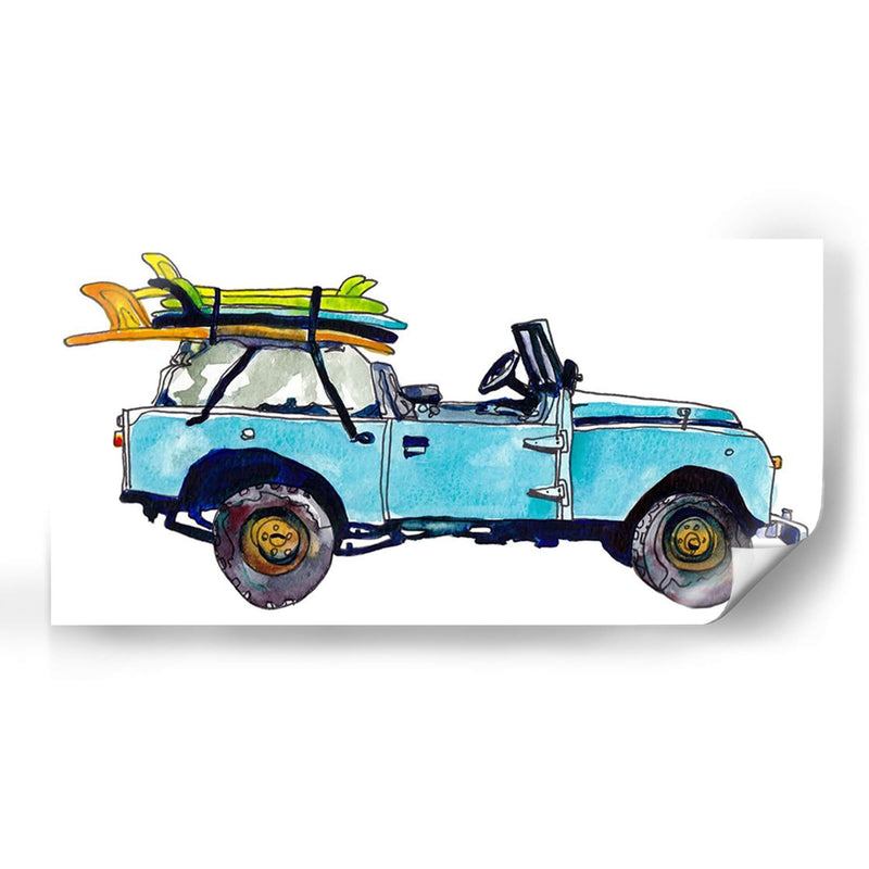 Coche De Surf Iii - Scherrer Finch | Cuadro decorativo de Canvas Lab