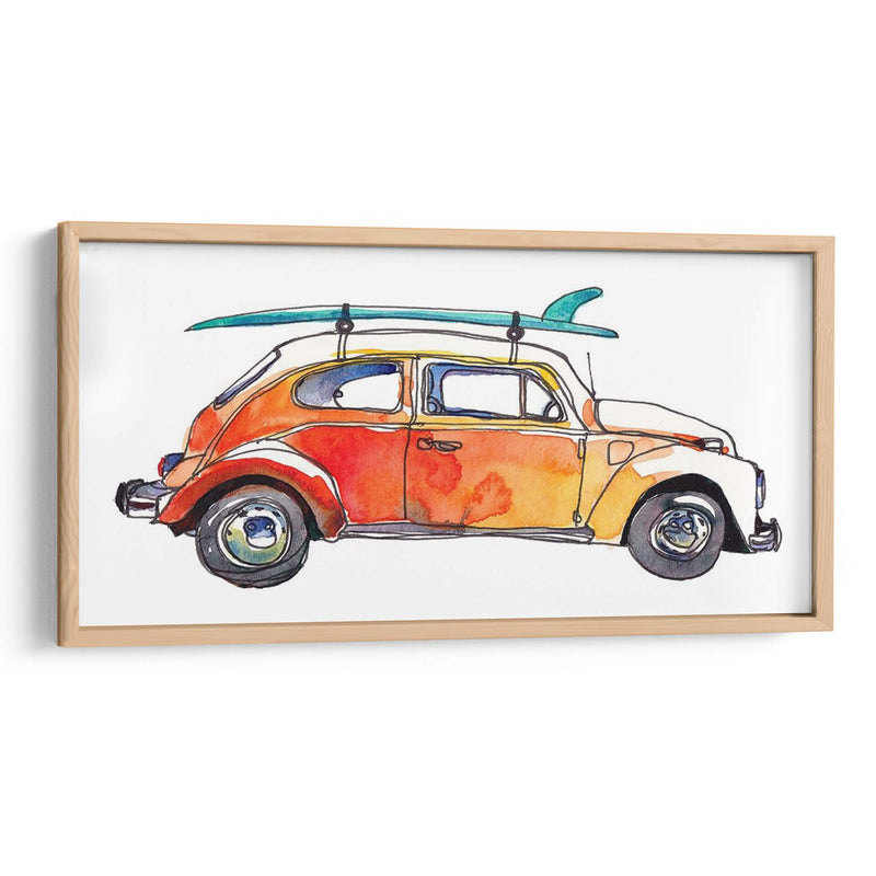 Coche De Surf V - Scherrer Finch | Cuadro decorativo de Canvas Lab