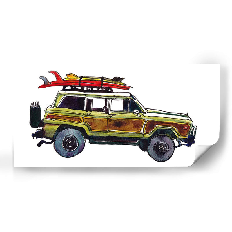 Coche De Surf Vii - Scherrer Finch | Cuadro decorativo de Canvas Lab