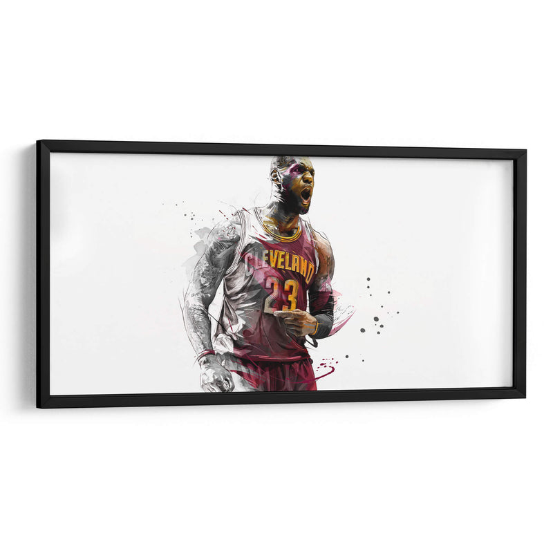 Lebron James Cleveland II | Cuadro decorativo de Canvas Lab