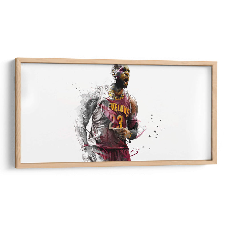 Lebron James Cleveland II | Cuadro decorativo de Canvas Lab