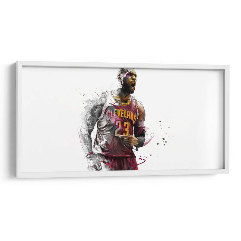 Lebron James Cleveland II | Cuadro decorativo de Canvas Lab
