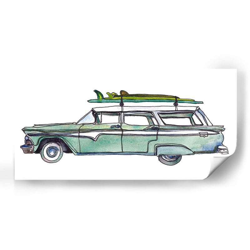 Coche De Surf Xi - Scherrer Finch | Cuadro decorativo de Canvas Lab