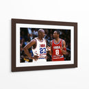 Legends Kobe and Jordan | Cuadro decorativo de Canvas Lab