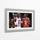 Legends Kobe and Jordan | Cuadro decorativo de Canvas Lab