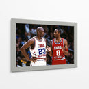 Legends Kobe and Jordan | Cuadro decorativo de Canvas Lab