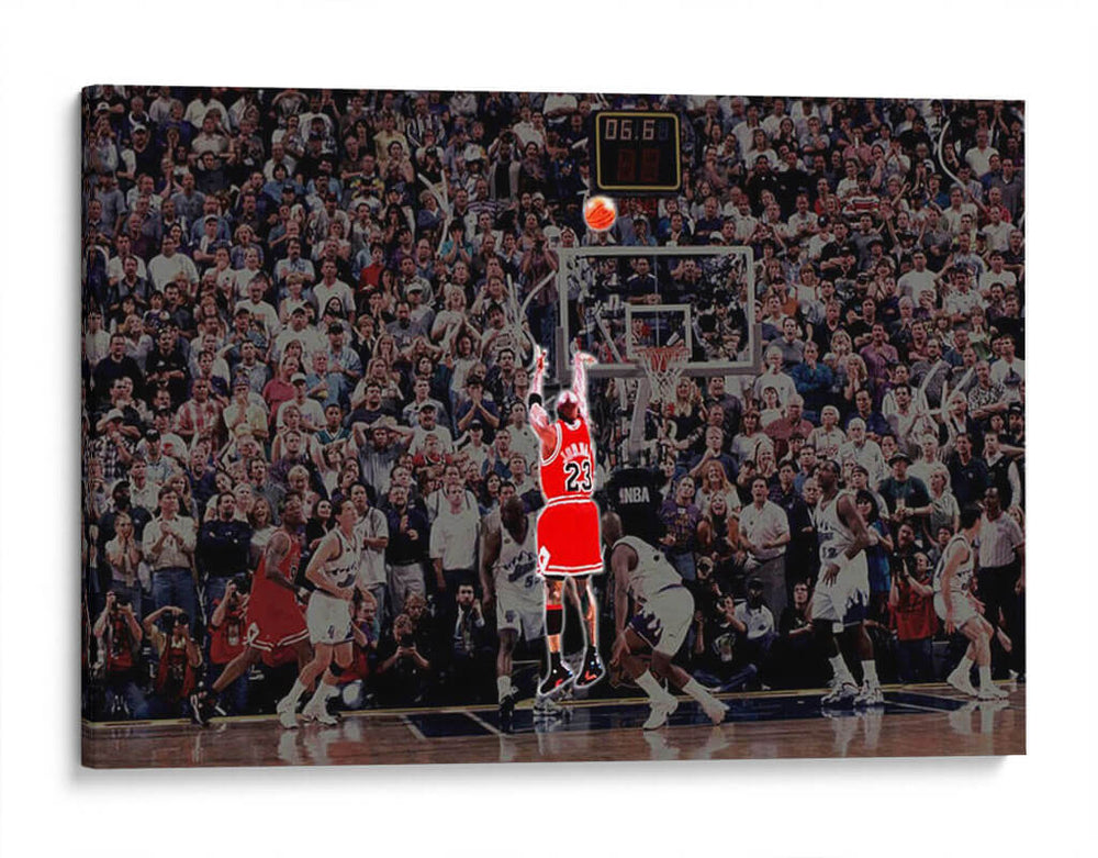 Michael Jordans Last shot | Cuadro decorativo de Canvas Lab