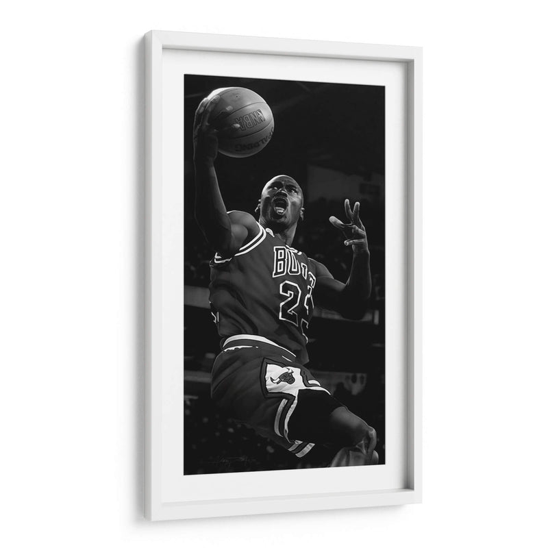 Mid Air Michael Jordan | Cuadro decorativo de Canvas Lab