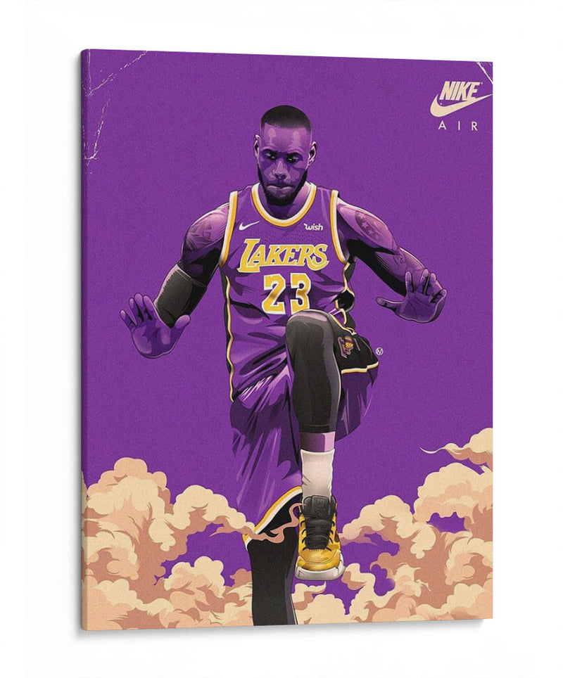 Put em up Lebron James | Cuadro decorativo de Canvas Lab