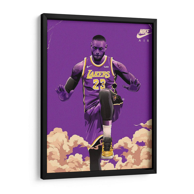 Put em up Lebron James | Cuadro decorativo de Canvas Lab