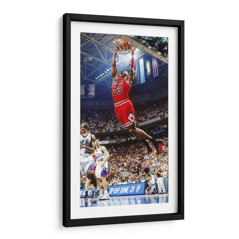 Slam Dunk Michael Jordan | Cuadro decorativo de Canvas Lab