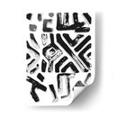 Woodcut De Textil Africano Ii - A.C. Warren | Cuadro decorativo de Canvas Lab