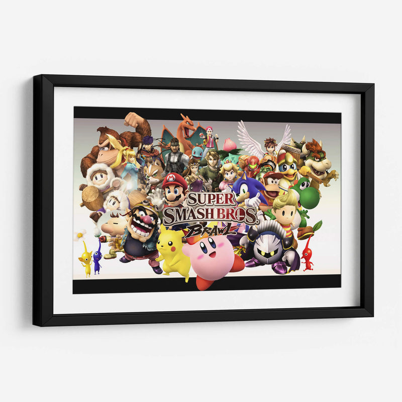 Smash Bros Brawl | Cuadro decorativo de Canvas Lab