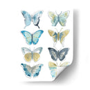Butterfly Blues Ii - June Erica Vess | Cuadro decorativo de Canvas Lab