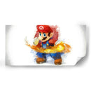 Watercolor Mario | Cuadro decorativo de Canvas Lab