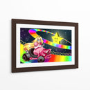 Mario Kart 64 Princess Peach Rainbow Road | Cuadro decorativo de Canvas Lab