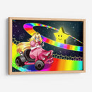 Mario Kart 64 Princess Peach Rainbow Road | Cuadro decorativo de Canvas Lab