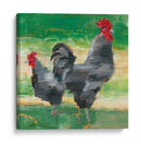 Gallo Negro Y Gallina I - Ethan Harper | Cuadro decorativo de Canvas Lab