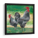 Gallo Negro Y Gallina I - Ethan Harper | Cuadro decorativo de Canvas Lab