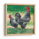 Gallo Negro Y Gallina I - Ethan Harper | Cuadro decorativo de Canvas Lab