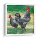 Gallo Negro Y Gallina I - Ethan Harper | Cuadro decorativo de Canvas Lab