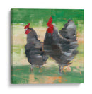 Gallo Negro Y Gallina Ii - Ethan Harper | Cuadro decorativo de Canvas Lab