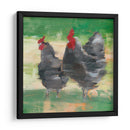 Gallo Negro Y Gallina Ii - Ethan Harper | Cuadro decorativo de Canvas Lab