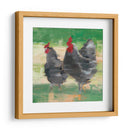 Gallo Negro Y Gallina Ii - Ethan Harper | Cuadro decorativo de Canvas Lab