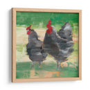 Gallo Negro Y Gallina Ii - Ethan Harper | Cuadro decorativo de Canvas Lab