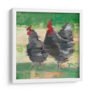 Gallo Negro Y Gallina Ii - Ethan Harper | Cuadro decorativo de Canvas Lab