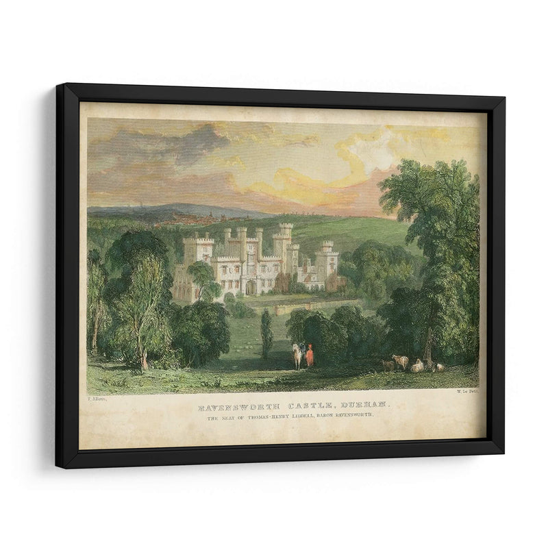 Castillo De Ravensworth - T. Allom | Cuadro decorativo de Canvas Lab