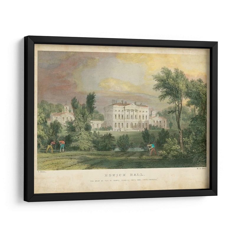 Howick Hall - T. Allom | Cuadro decorativo de Canvas Lab