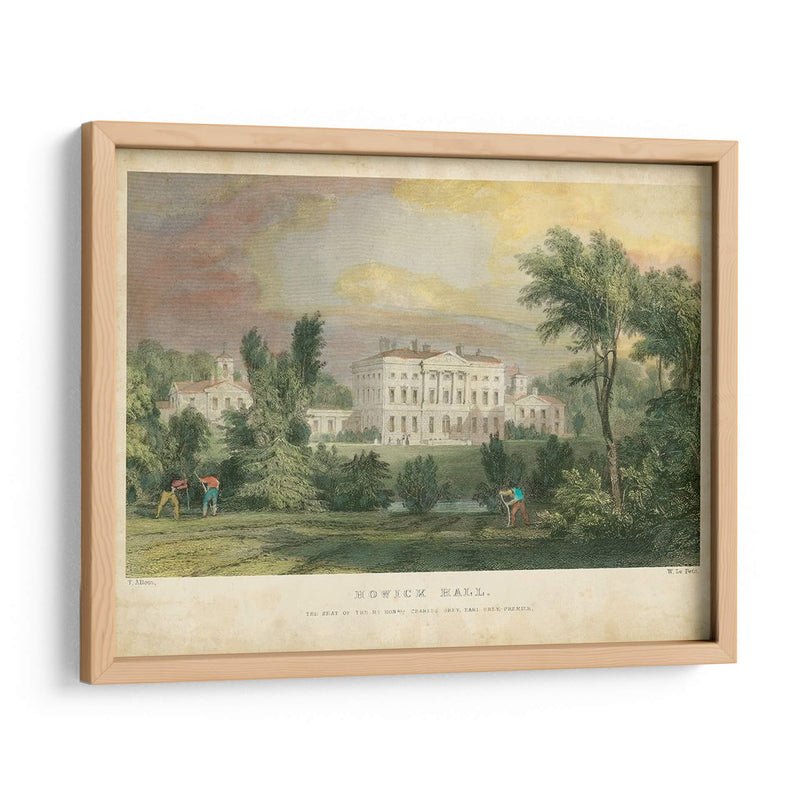 Howick Hall - T. Allom | Cuadro decorativo de Canvas Lab