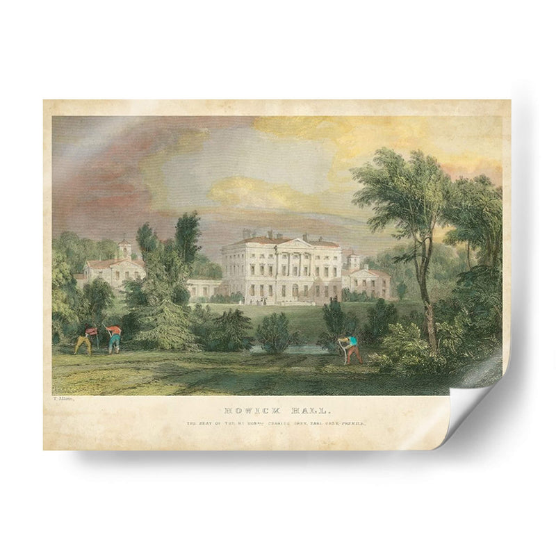 Howick Hall - T. Allom | Cuadro decorativo de Canvas Lab