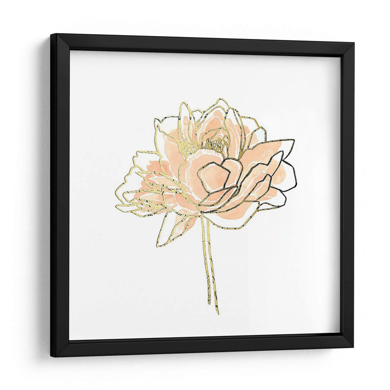 Foil Peony Contour I - Emma Scarvey | Cuadro decorativo de Canvas Lab