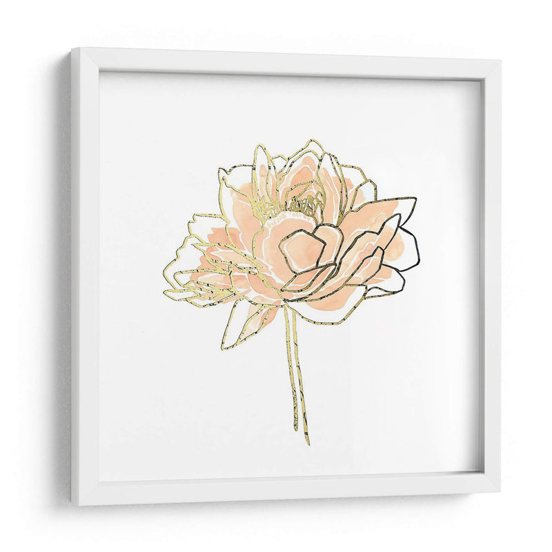 Foil Peony Contour I - Emma Scarvey | Cuadro decorativo de Canvas Lab