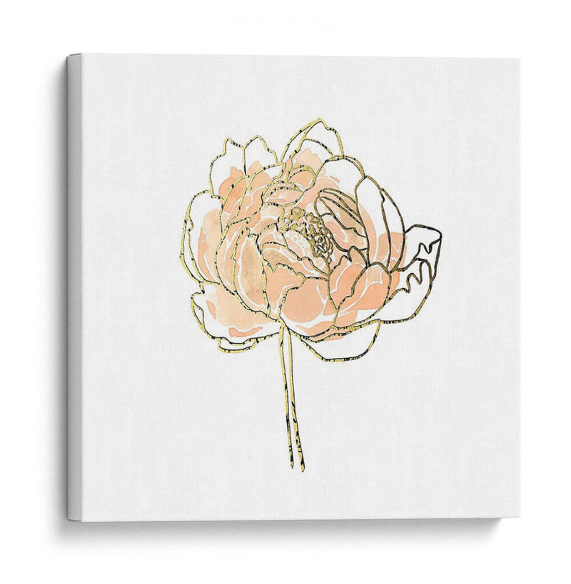 Foil Peony Contour Ii - Emma Scarvey | Cuadro decorativo de Canvas Lab