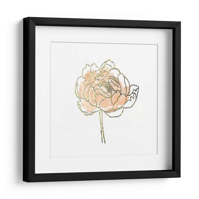 Foil Peony Contour Ii - Emma Scarvey | Cuadro decorativo de Canvas Lab